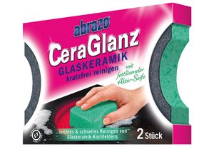 abrazo CeraGlanz houbička - čistí sklokeramiku bez poškrábání