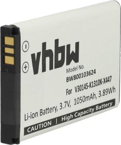 vhbw Akku kompatibel mit Siemens Gigaset SL910H, SL910, SL910A schnurlos Festnetz Telefon (1050 mAh, 3,7 V, Li-Ion)