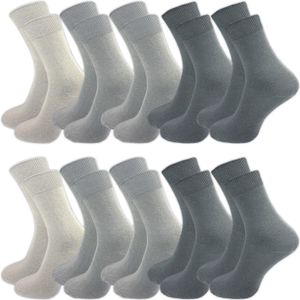10 Paar Damen & Herren  Socken aus 100% Baumwolle | Businesssocken | ohne drückende Naht | venenfreundlicher Komfortbund