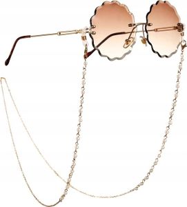 Brillenkette - Elegante Perlen - Stilvolles Gold - Sicherer Halt - Luxusaccessoire - Glamouröser Auftritt - Modell X61