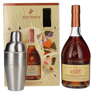 Rémy Martin 1738 ACCORD ROYAL Cognac Fine Champagne 40% Vol. 0,7l in Geschenkbox mit Shaker