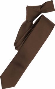 VENTI Herren Business-Krawatte 6cm Polyester/Seidenmix gewebt Braun