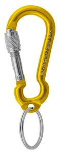 ALIENS - Zubehörkarabiner MINI RING Schraube 6 cm, Farbe:gelb