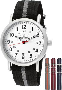Invicta Specialty 12802 Herren uhr - Wasserdicht - Analog - Quarzuhrwerk - Edelstahl mit weißen zifferblat - 42mm Invicta Specialty 12802 Herren uhr - Wasserdicht - Analog - Quarzuhrwerk - Edelstahl mit weißen zifferblat - 42mm