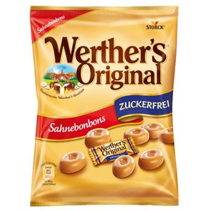 Storck Werthers Original Sahnebonbons zuckerfrei cremig zart 70g