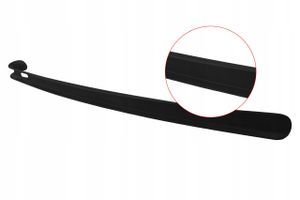 Klassischer Plastikschuhlöffel für Stiefel und Stiefeletten, Länge 60 cm, schwarz