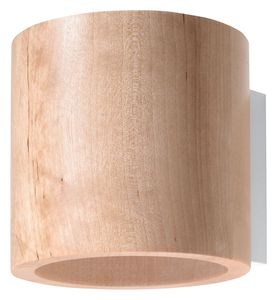 Wandlampe Wandleuchte ORBIS Natural Holz, 1x G9, ca. 10x12x10 cm