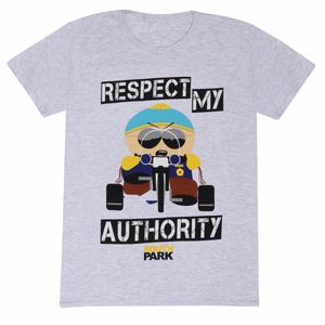 South Park - "Respect My Authority" T-Shirt für Herren/Damen Uni HE1747 (L) (šedá)