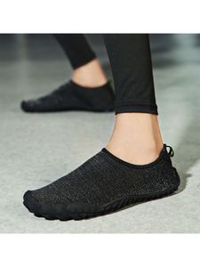 Damen Rutschen Auf Watstrand Flache Absätze Schuhe Lässig Geschlossene Zehe Barfuß Schwarz,Größe:EU35.5=Tag size 36