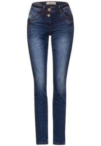 Cecil Loose Fit Jeans, mid blue used wash