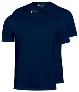 Stark Soul® T-Shirt 2er Pack, Baumwolle, Rundhalsschnitt | Dunkelblau | Größe XXL