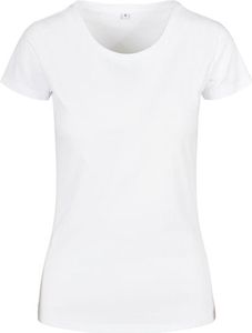 Build Your Brand Basic BB012 | LadiesŽ Basic Tee Kurze, eingesetzte Ärmel - Farbe: White - Größe: XS
