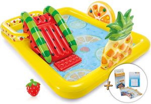 INTEX 57158NP - Playcenter - Fun 'n Fruity (244 x191x91cm) + Wasserpflege & Reparaturflicken