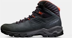 Mammut męskie buty turystyczne buty outdoorowe buty rekreacyjne Mercury IV Mid GTX, Kolor:Czarny, Rozmiar buta:EUR 45 1/3, Nr. artykułu:-00654 czarny/gorący czerwony