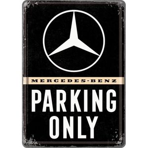 Plechová Pohľadnica Mercedes-Benz Parking Only 10x14cm