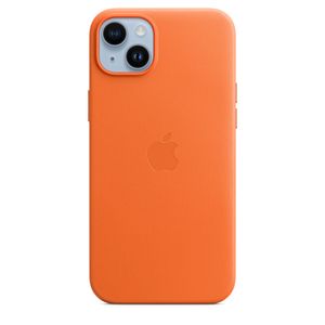 Apple Iphone 14 Plus Leather Case Orange