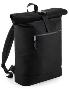 Recycled Roll-Top Backpack, 32 x 44 x 13 cm - Farbe: Black - Größe: 32 x 44 x 13 cm