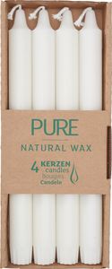 PURE Natural Wax Stabkerze - natural 4Stk.