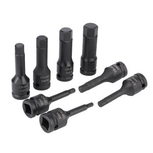 8 Stück 1/2" Zoll Antrieb Luft Inbusschlüssel Set H5-H19