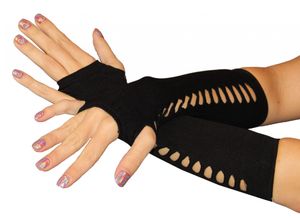 lange schwarze Handschuhe für Damen