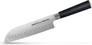 Samura-MoV Santokumesser, AUS-8-Stahl, 18 cm, silber/schwarz Samura-MoV Santokumesser, AUS-8-Stahl, 18 cm, silber/schwarz