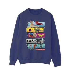 DC Comics - "DC League Of Super-Pets Character Pose" Sweatshirt für Herren BI21808 (XXL) (Marineblau)
