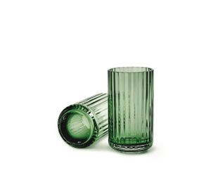 Lyngbyvase, Glas, Copenhagen green, 12 cm