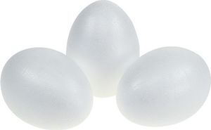 Styroporeier 12cm Weiß Bastel-Deko Ostern (5 Stück)