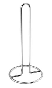 KADAX Küchenrollenhalter, Papierhalter aus Edelstahl, Rollenhalter für Küchenrolle, 31 cm, Silber