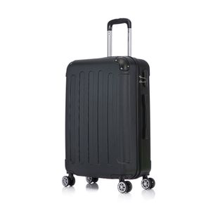 Flexot® F-2045 Koffer Reisekoffer Hartschale Hardcase Doppeltragegriff mit Zahlenschloss Gr. L Farbe Schwarz