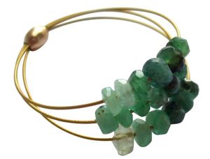 Gemshine - Damen - Ring - Vergoldet - Smaragd - Grün
