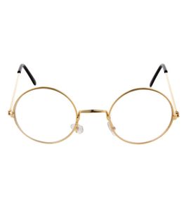 Nickel Brille mit Gläsern - Gold | Kostüm Weihnachtsmann Oma Opa