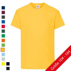 EIN T-Shirt uni weiß oder gelb 116  NEU 