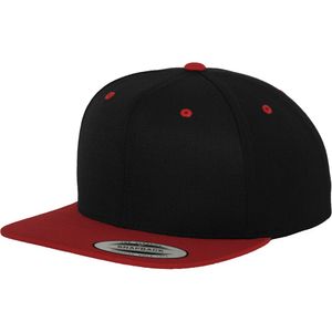 FLEXFIT 6089MT | Classic Snapback 2-Tone Cap - Kolor: Czarny/Czerwony - Rozmiar: Jeden rozmiar