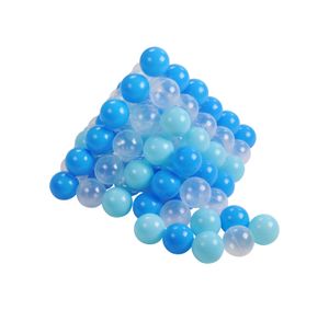 Bälleset ca. Ø6 cm - 100 balls/soft blue/blue/transparent