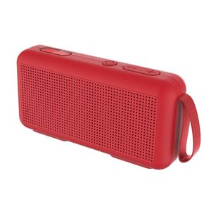 Tragbarer drahtloser Lautsprecher Bluetooth-kompatibler 5.0 HiFi Sound Creative Graffiti Stereo Mini Soundbox für draußen-Rot-Größen: Pure Farbe