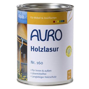 AURO Holzlasur, Aqua, Grau - Nr. 160-74 - 2,5 Liter