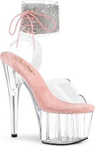 ADORE-791-2RS Damen Sandale von Pleaser, Rosa Transparent , EU 35, US 5