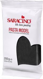 Czarna masa cukrowa do modelowania Black Model Paste 250g - Saracino