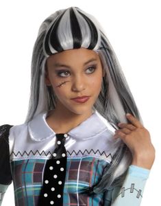 Monster High Kinder Perücke "Frankie Stein" für die Halloween & Karneval Kostüm Party