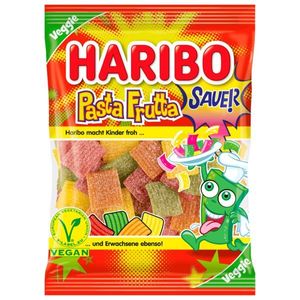 Haribo Pasta Frutta FIZZ extra saure Fruchtgummi Bänder veggie 160g