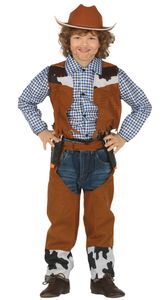 Cowboy Kostüm für Jungen, Größe:128/134