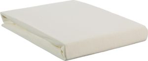 Beddinghouse Jersey Elasthan Spannbettlaken für Topper bis 10cm Höhe Farbe Gebrochenes Weiss Größe 180/200x200/220x10cm