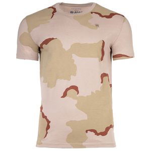 G-STAR RAW Herren T-Shirt - Desert Camo, Rundhals, Organic Cotton, Camouflage Beige M