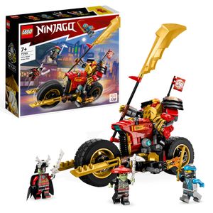LEGO 71783 NINJAGO Kais Mech-Bike EVO, Aufrüstbares Ninja-Motorrad Spielzeug mit 2 Minifiguren – Kai und einem Skelett-Krieger für Kinder ab 7 Jahren