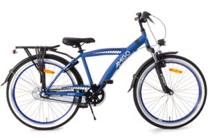 AMIGO Kinderfahrräder Jungen Roady 24 Zoll 38,5 cm Jungen 3G Rücktrittbremse Blau