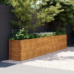 zvýšená posteľ vidaXL 385x50x69 cm Corten Steel
