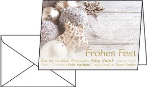 sigel Weihnachtskarte "Christmas Feeling" A6 (A5) 25 Karten + 25 Umschläge