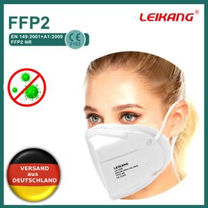 2x FFP2 LEIKANG Atemschutzmaske Maske Mundschutz 5 lagig  Nase Mund