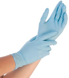 HYGOSTAR Nitril-Handschuh CONTROL M blau gepudert 100 Stück